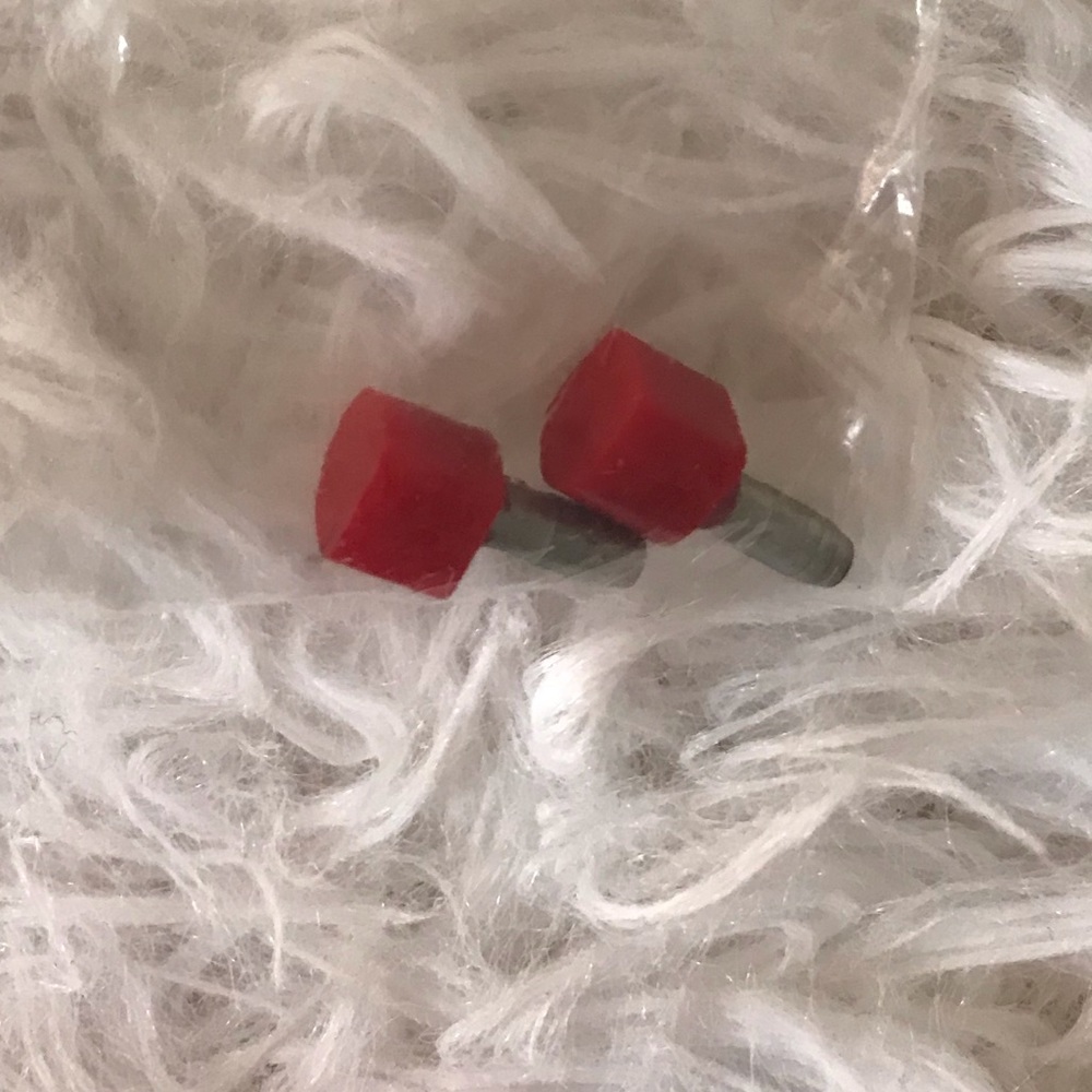 Authentic red louboutin heel taps